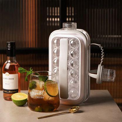 Iceball Maker Recipient pentru Bile de Gheata Perfect Rotunde Ideal pentru Bauturi Racoritoare